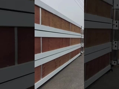 Welding And Splicing Integrated Style Expandable Container House Red Steel Door